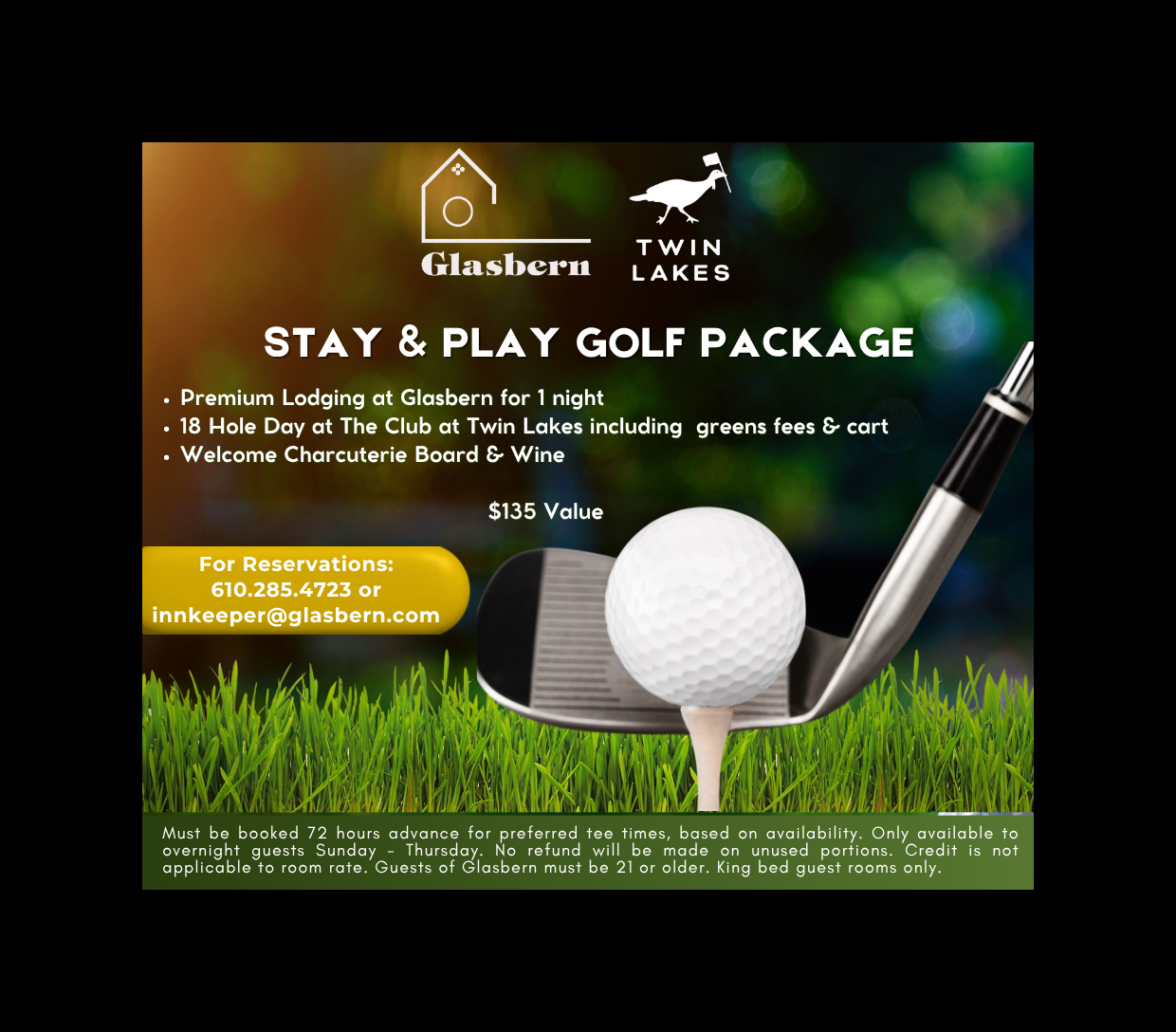 Stay & Play Golf Package promo