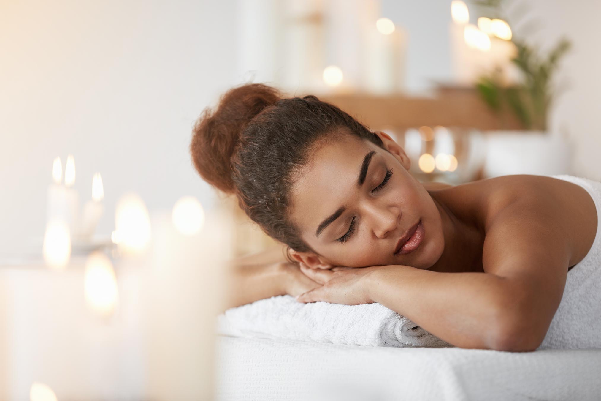 Woman getting a massage