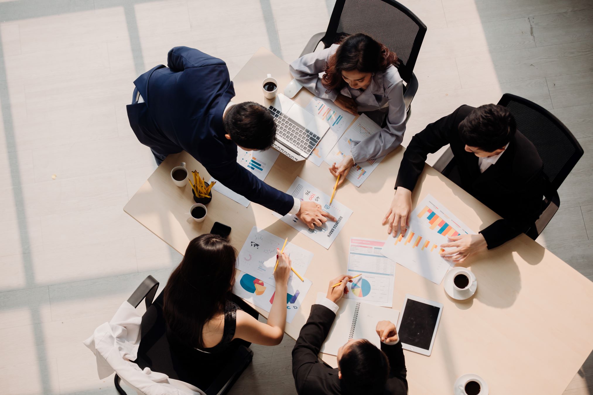 Group of people in business meeting